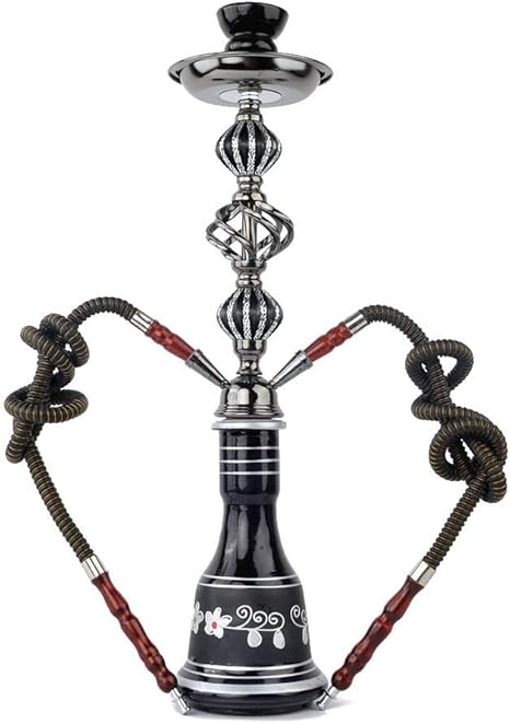 Amazon Co Jp ブラックシーシャ 大型サイズ 水タバコ 水パイプ ホース2本 Shisha Hookah 喫煙具 ホーム キッチン
