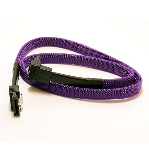 kenable PRO SATA 3 Locking Plug to Right Angle Plug 6Gb High Speed Cable 50cm (~1.5 feet)