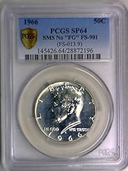 1966 No Mint Mark Kennedy No Fg Fs 901 Half Dollar Pcgs Sp 64