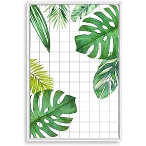 Framed Canvas Home Artwork Decoration Nordic Style Plant Canvas Wall Art for Living Room, Bedroom - 16x24 inches