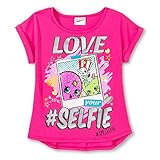 Shopkins Girls Love Your Selfie Short Sleeve Crew Neck Graphic tee