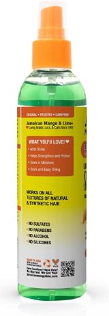 Jamaican Mango & Lime Sproil Spray Oil 177ml Moringa Honey for Locks & Scalp view 2