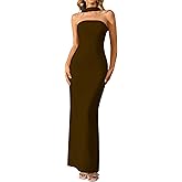 HTZMO Women Elegant Summer Bodycon Maxi Dress Halter Neck Formal Wedding Guest Cocktail Party Long Dresses
