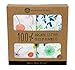 Margaux & May Organic Muslin Swaddle Blankets 2 Pack - GOTS Certified Organic, Large 47x47 Inches, Breathable Baby Blankets, Dandelion and Meadow - Newborn Essentials Must Haves