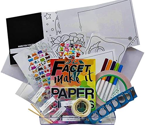 Facet Make It Paper Circuits Kit | STEM Toy DIY LED Light Up Greeting Card Kit | Learn How to Create Circuits While Creating Art (Greeting Card)