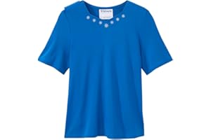 SILVERT'S ADAPTIVE CLOTHING & FOOTWEAR Women’s Open-Back Adaptive Diamond T-Shirt