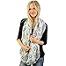 Hanukkah Star of David Dreidels Menorahs Soft Light Loop Infinity Scarf White