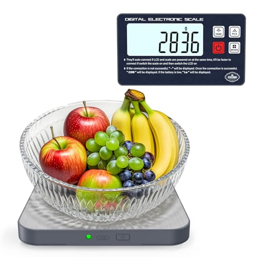 AWLKIM Split Kitchen Food Scale rechargeable – 5kg Digital Electronic Food Weight Scale for Accurate Grams & Ounces | Ideal for Weight Loss, Baking, Coffee | Innovative Split Design for Clear Readings