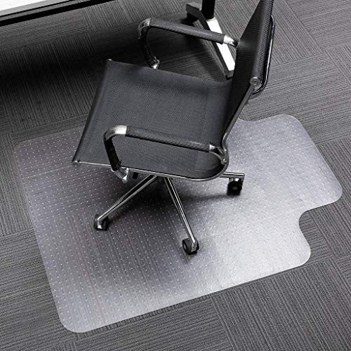 Henf 36" x 48" Transparent Office Chair Mat for Carpeted Floors, Clear Chair Mat with Lip for Carpet, PVC Matte Home-use Protective Mat