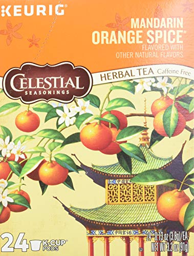image for Celestial Seasonings Mandarin Orange Spice Herbal Tea, K-Cup Portion P