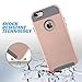 ULAK iPhone 6s Case, iPhone 6 Case, Colorful Series Slim Hybrid Dual Layer Scratch Resistant Hard Back Cover Shock Absorbent TPU Bumper Case for Apple iPhone 6/6s 4.7 inch (Rose Gold+Grey)