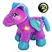 BSTAOFY Light up Pegasus Stuffed Animal Glow Unicorn LED Soft Plush Toys, Bedtime Nightlight Companion Gift for Kids on Christmas Birthday Valentines Day, Purple