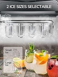Silonn Ice Makers Countertop 9 Bullet Ice Cubes