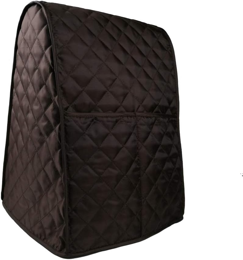 Stand Mixer Dust-proof Cover with Organizer Folding Storage Bag for Kitchenaid, Sunbeam, Cuisinart, Hamilton Mixer（coffee）