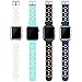 Alritz Band Compatible Iwatch 5, 38mm 40mm 42mm 44mm 4 Pack Soft Silicone Strap Band Replacement with Bumper Case for IWatch Series 5/4/3/2/1