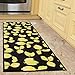 Machine Washable Lemons Design Non-Slip Rubberback 2x5 Kitchen Runner Rug for Kitchen, Hallway, Living Room, Bar, 20