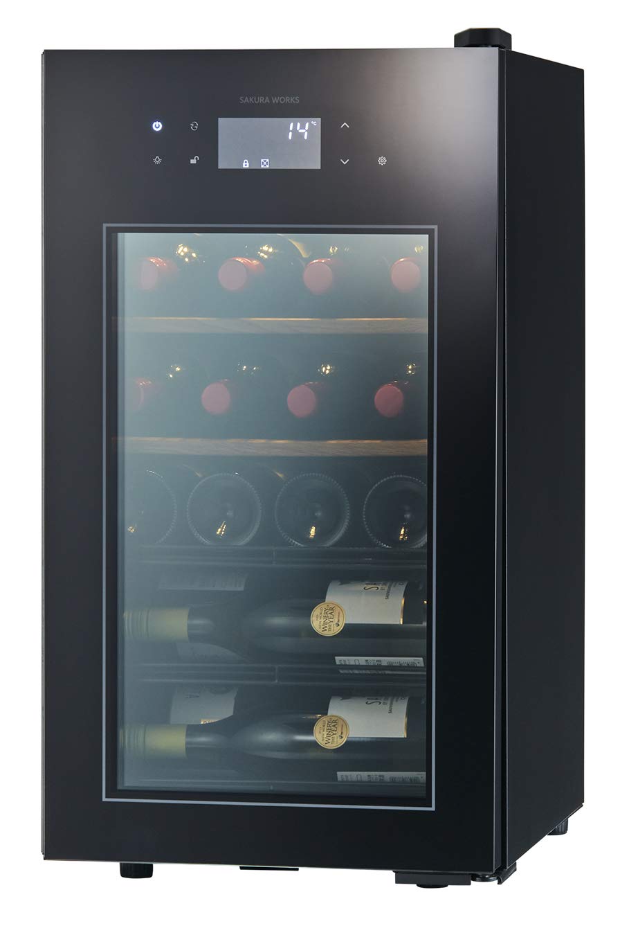 さくら製作所 SA22-B ワインセラー ZERO Advance 22本収納 コンプレッサー式 ブラックガラスの商品画像
