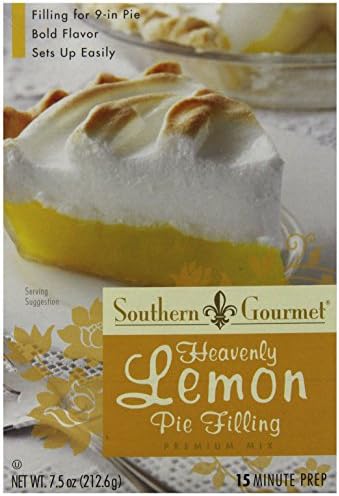 Southern Gourmet Pie Filling, Lemon, 7.5 Ounce