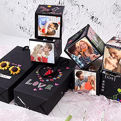 Koogel Surprise Gift Box, Album Gift Box Bouncing Box Creative Album Surprise Album Sticker Box for Marriage Proposals Making Surprises Birthday