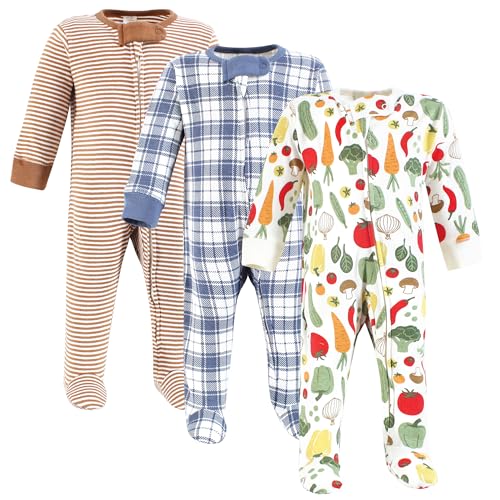 Touched by Nature Unisex Baby Organic Cotton Sleep and Play, Farmers Market, 3-…