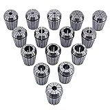 CycleMore Super Precision 15 PCS (2mm-16mm) ER25 ER-25 Spring Collet Set for CNC Engraving Machine & Milling Lathe Tool