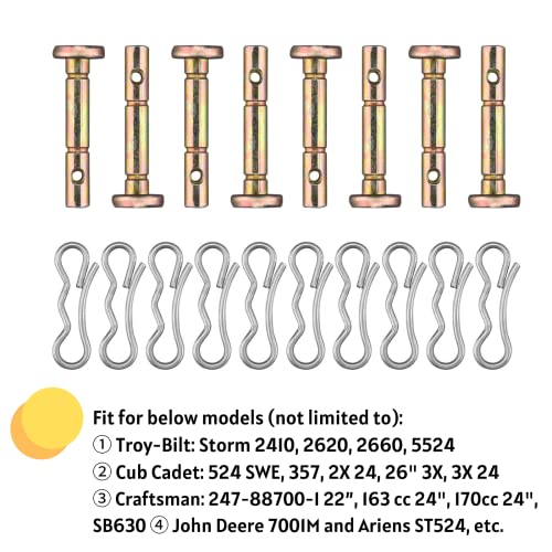 20PK Shear & Cotter Pins - Fits Troy-Bilt & MTD Snowblowers