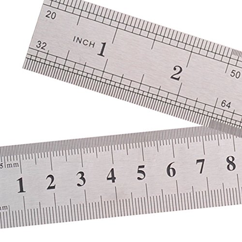 Home Mart 15cm 6 Inch Stainless Metal Ruler Measuring Tool