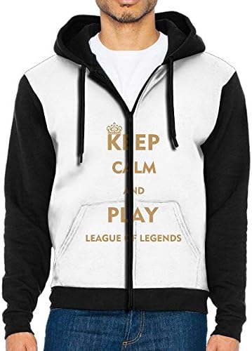 Keep Calm and Play League Of Legends Men Graphic Drawstring Pullover
