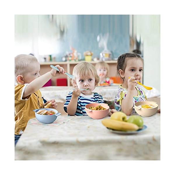 Bamboo-Kids-Spoons-Forks-Set-for-Baby-Feeding-Dinnerware-Utensils-Pack-for-Children-Dishwasher-Safe-Natural-Tableware-Plastic-Free-Set-of-10 Bamboo Kids Spoons & Forks Set for Baby Feeding - Dinnerware Utensils Pack for Children, Dishwasher Safe - Natural Tableware, Plastic Free, Set of 10