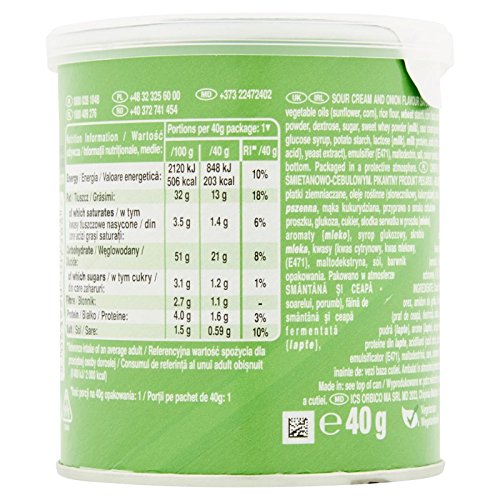 Pringles Sour Cream and Onion 40g Pack - Image 7