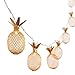 Ling's moment Novel Gold Metal Mesh Pineapple LED Lantern String Lights Battery Powered for Outdoor Wedding Party,Fairy's Camping Tent Decor (Warm White)