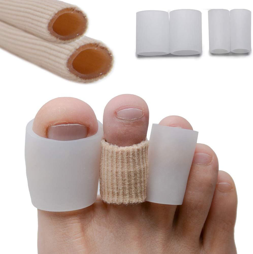 Sumifun Juego de 6 protectores de silicona para dedos de los pies, mangas de gel, para dedos Sumifun Juego de 6 protectores de silicona para dedos de los pies, mangas de gel, para dedos