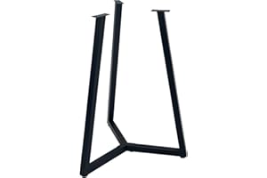 JIANZHUO Round Metal Coffee Table Legs,16 Inch Black Iron Dining Table Base Only,Circle End Table Legs
