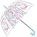 HAOCOO Unicorn Clear Umbrella, Bubble Transparent Fashion Dome Auto Open Umbrella Windproof for Outdoor Weddings (Blue)