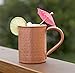 Inspired Basics Solid Moscow Mule Copper Mug Hammered Type Moscow Mule Mug 16 Oz with No Lining