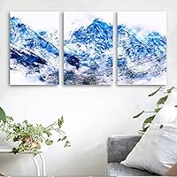 3 Piece Canvas Wall Art Abstract Mountain Canvas Prints Home Artwork Decoration for Living Room,Bedroom - 16