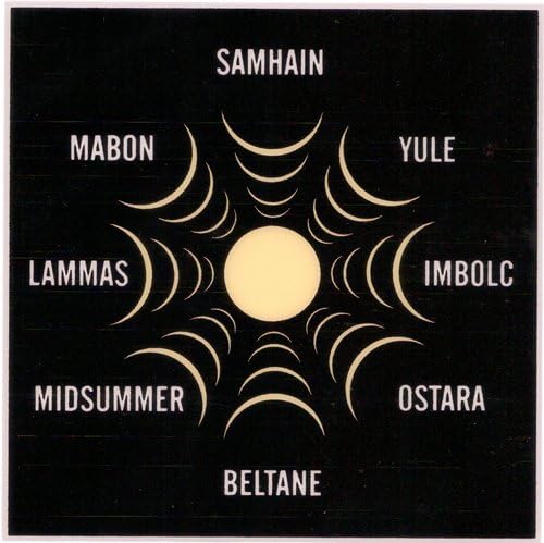 Pagan Sabbats - Car Sticker - PWD37