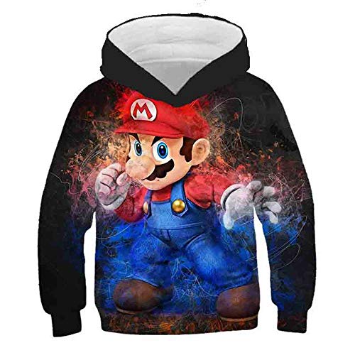 Super Mario Print 3D Kids Hoodies, Anime Sonic Casual Sweatshirts Kind Trui Harajuku Streetwear, Meisjes Jongens Cartoon… - Afbeelding 4
