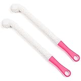 KLOUD City&reg; Pack of 2 Long Neck Foam Tipped Wine Bottle / Glass / Decanter Washing Brush / Scrubber