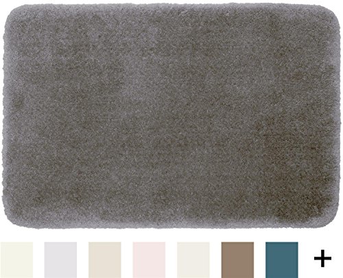 STAINMASTER TruSoft Luxurious Bath Rug, 21-By-36 Inch Cobble Stone Grey