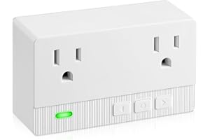 BCY HOHIPI Power Failure Alarm with 2 Socket,80-110dB Adjustable Freezer Alarm with 4 Siren,Power Loss Alert with LED Indicator,Blackout Alert for GFI/GFCI Trips,Refrigerator,Aquarium Air Pump