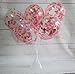 Mybbshower Metallic Gold Blush Pink Heart Confetti Balloons for Bachelorette Party Decoration 10 Inch Pack of 5