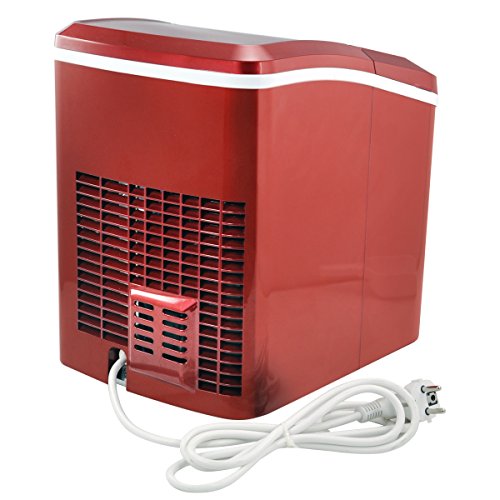 Neu Eiswürfelmaschine Eismaschine Icemaker Eiswürfelbereiter 3 Farben zum Auswählen Popamazing (Rot) – Bild 6