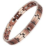 Rainso Mens Womens Magnetic Copper Bracelets for Arthritis Wristband Adjustable