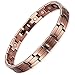 Rainso Mens Womens Magnetic Copper Bracelets for Arthritis Wristband Adjustable