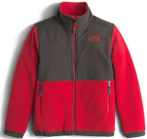 The North Face Boys B Denali Jacket, Graphite Grey/TNF Red, XLarge