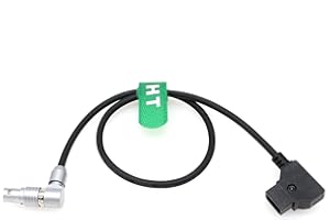 HangTon D-tap to Right Angle Power Cable for RED Komodo-X Epic Scarlet Dragon DSMC2 V-Raptor Camera, Rotatable Adjustable 6 P