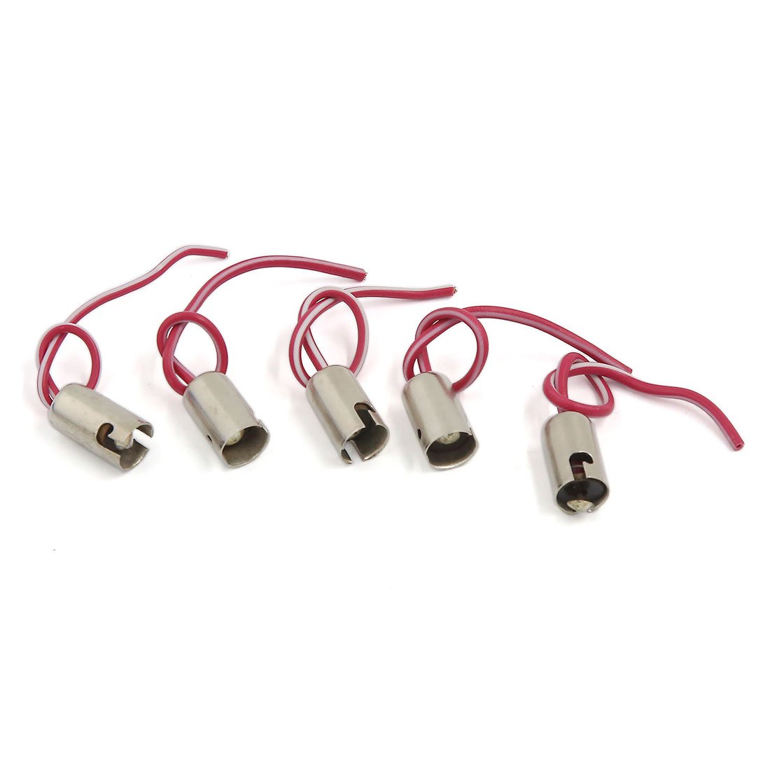 Photo 1 of uxcell 5pcs BA9S LED Bulb Socket Extension Replacement Holder Wire Harness for Car