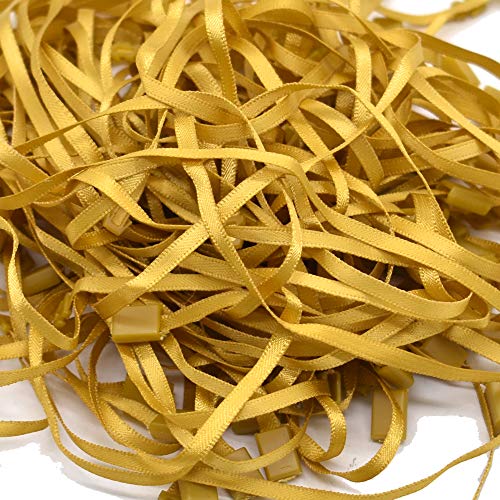 6.8" 1000Pcs Hang Tag Wide String Fasteners Snap Lock Pin Loop Fastener Hook Ties Easy and Fast to Attach (Golden)