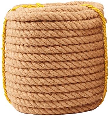 GWXPYS Rope Vintage Twine, Diameter 10mm, 12mm, 14mm, 16mm, Hand-Woven Decorative DIY Hemp Rope 10m, 20m, 30m, 50m, 80m Retro wear-Resistant Binding Rope (Color : Diameter-12mm, Size : 80m)